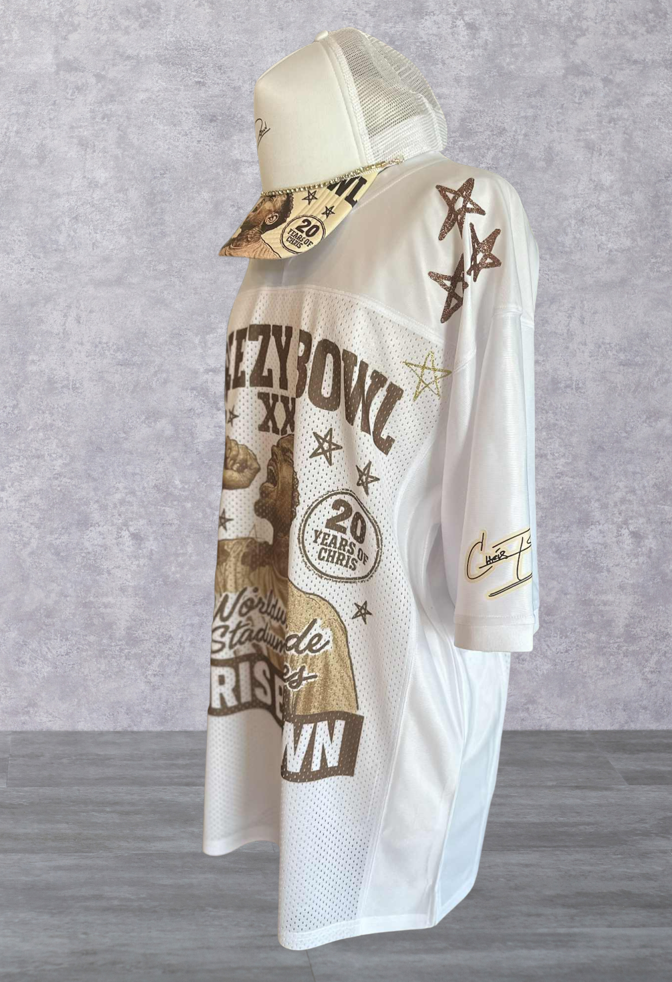 Limited Edition Breezy Bowl XX Jersey & Hat β Chris Brown 20 Year Tribute