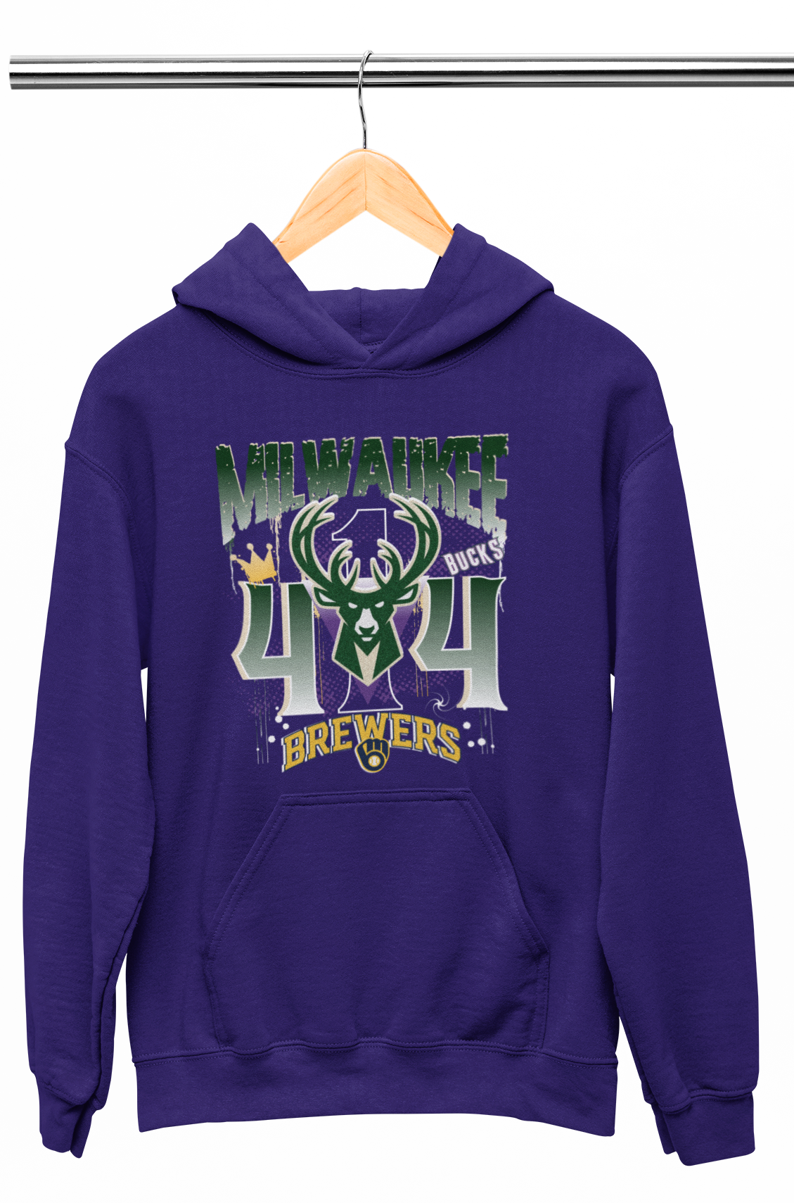 Milwaukee 414 T-Shirt/Hoodie - Milwaukee Bucks and Brewers