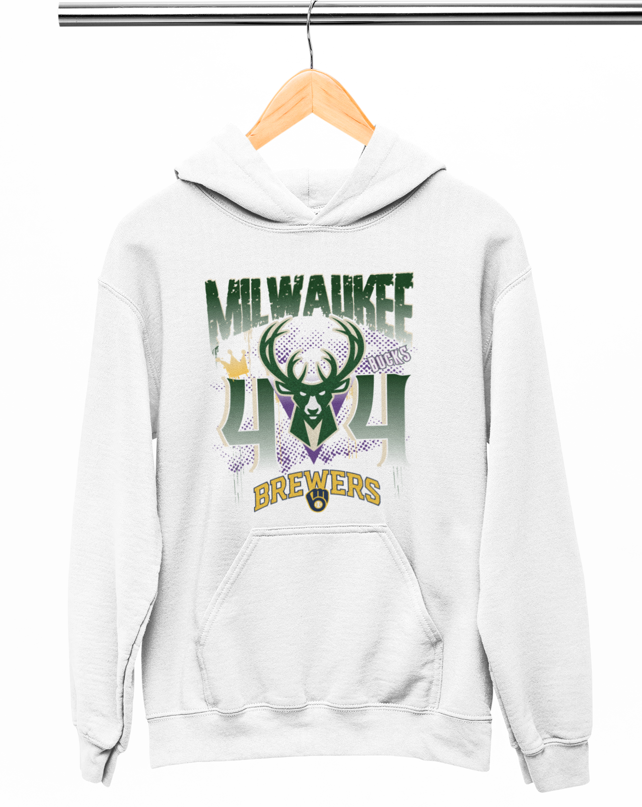 Milwaukee 414 T-Shirt/Hoodie - Milwaukee Bucks and Brewers