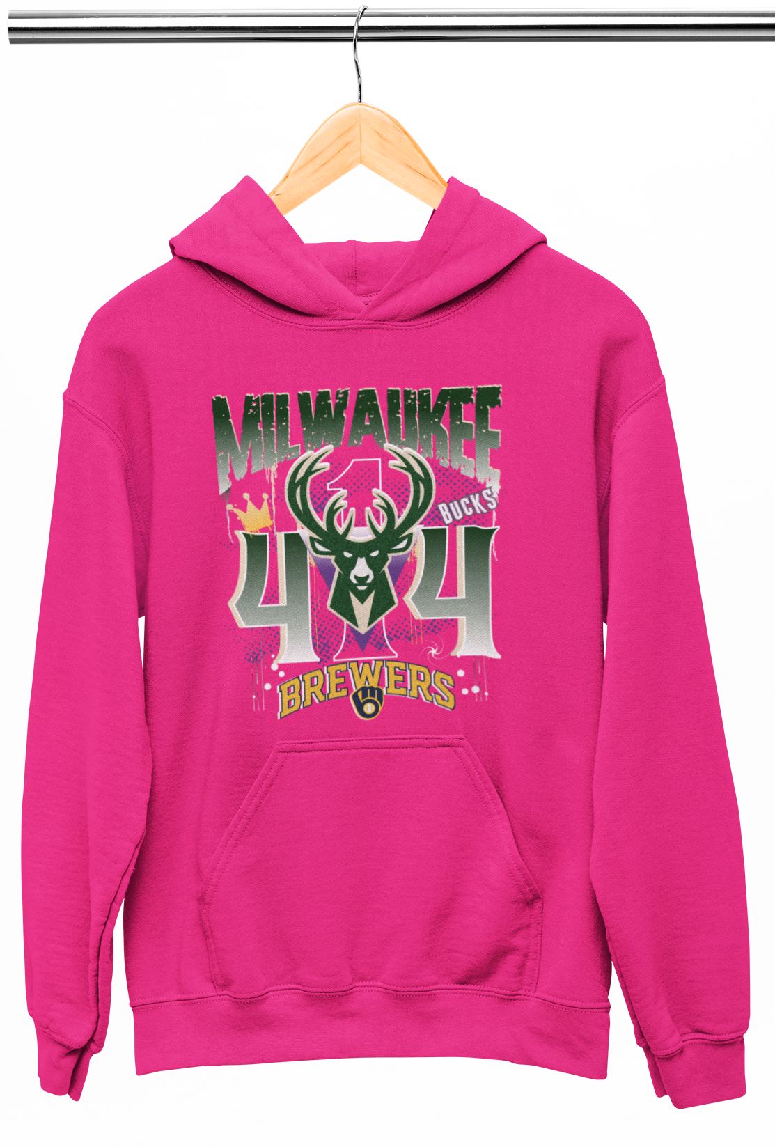 Milwaukee 414 T-Shirt/Hoodie - Milwaukee Bucks and Brewers