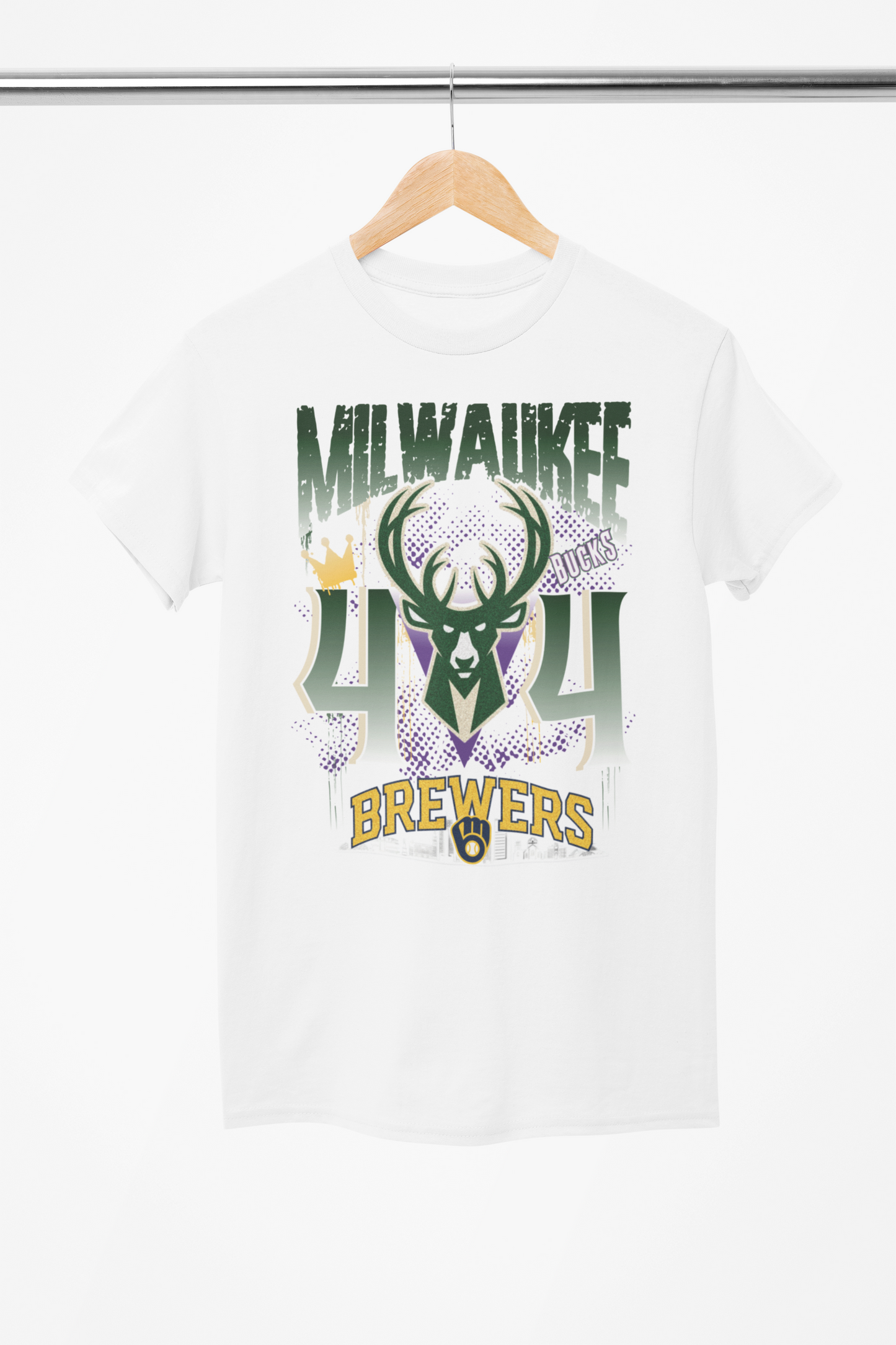 Milwaukee 414 T-Shirt/Hoodie - Milwaukee Bucks and Brewers