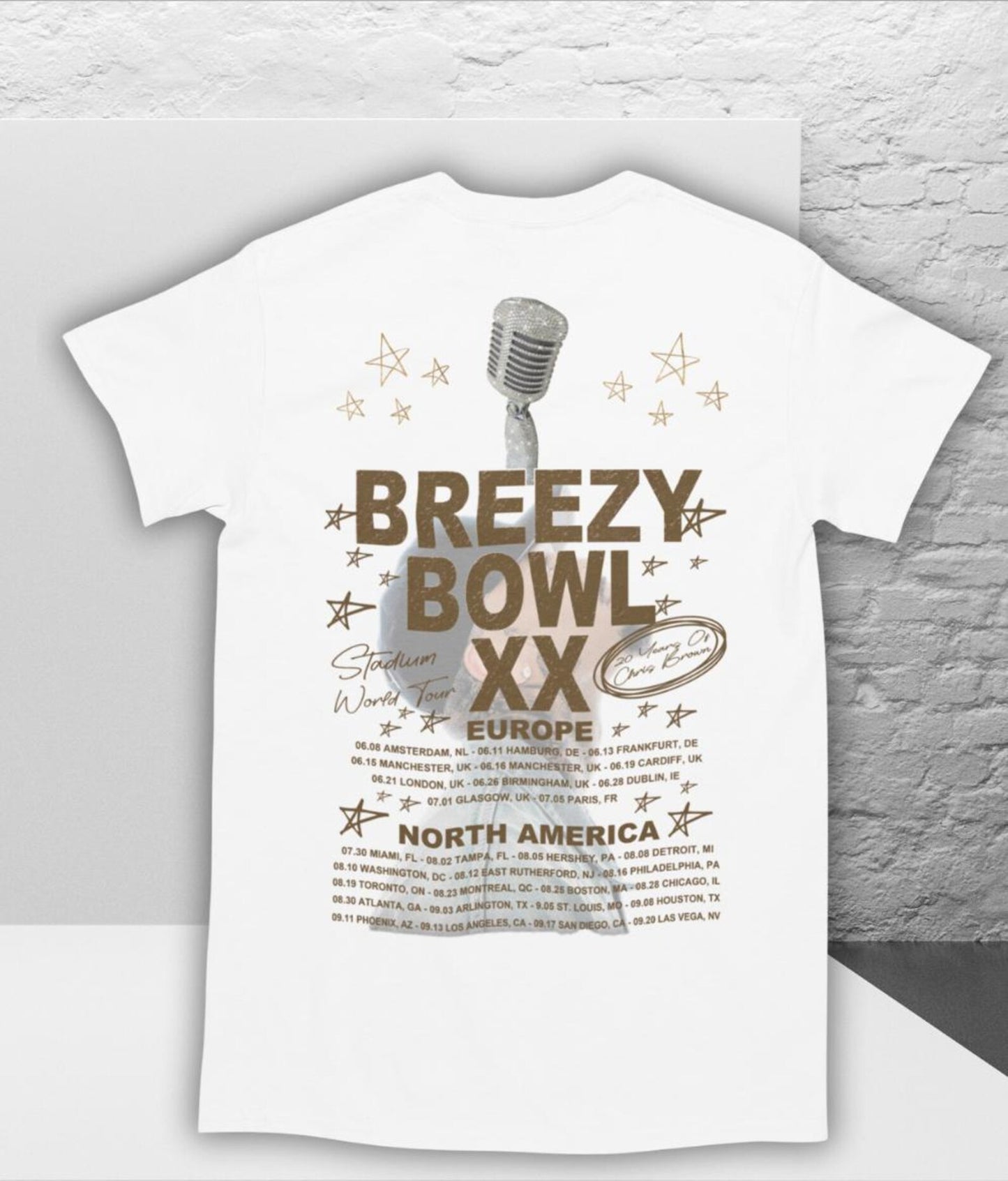 Chris Brown 20th Anniversary Tour T-Shirt