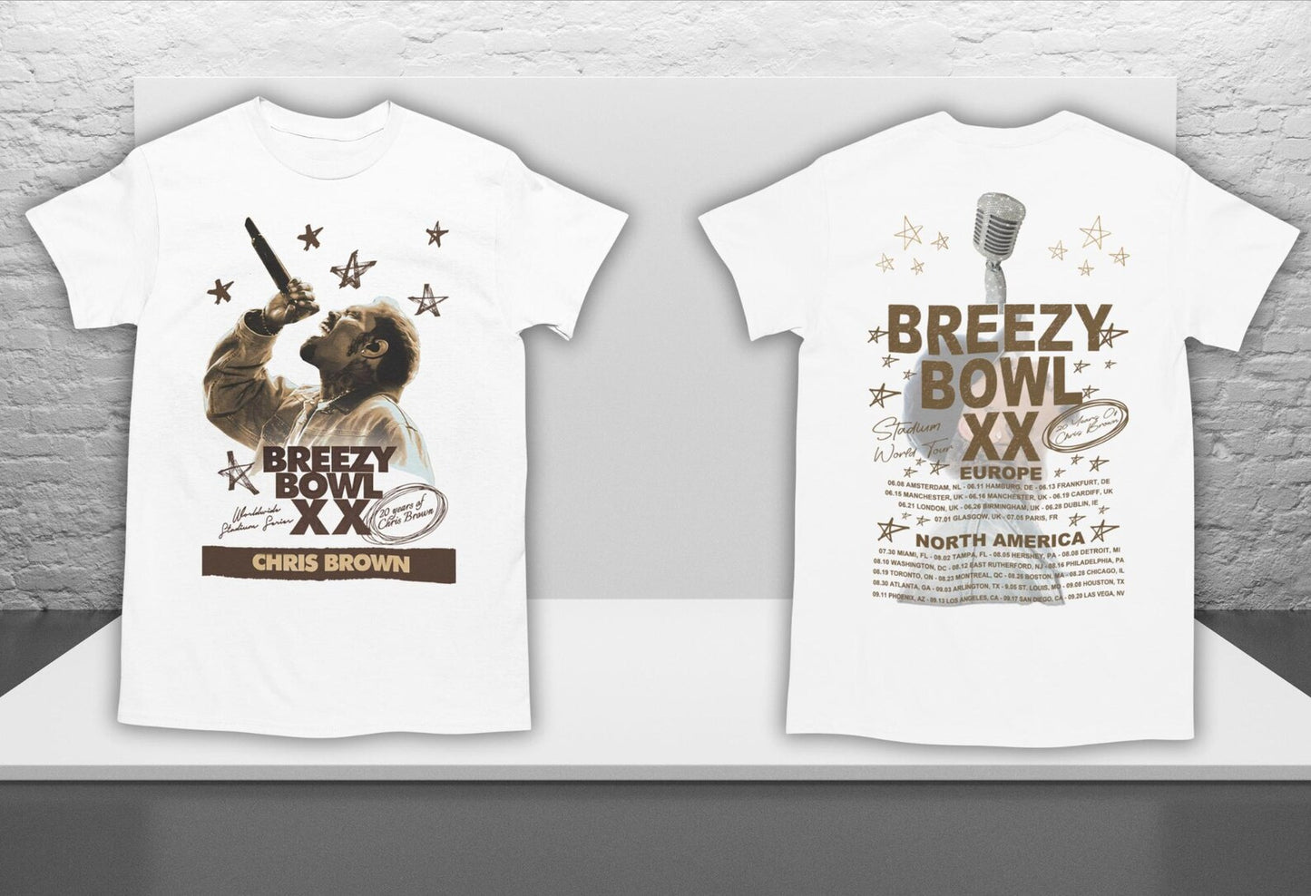Chris Brown 20th Anniversary Tour T-Shirt