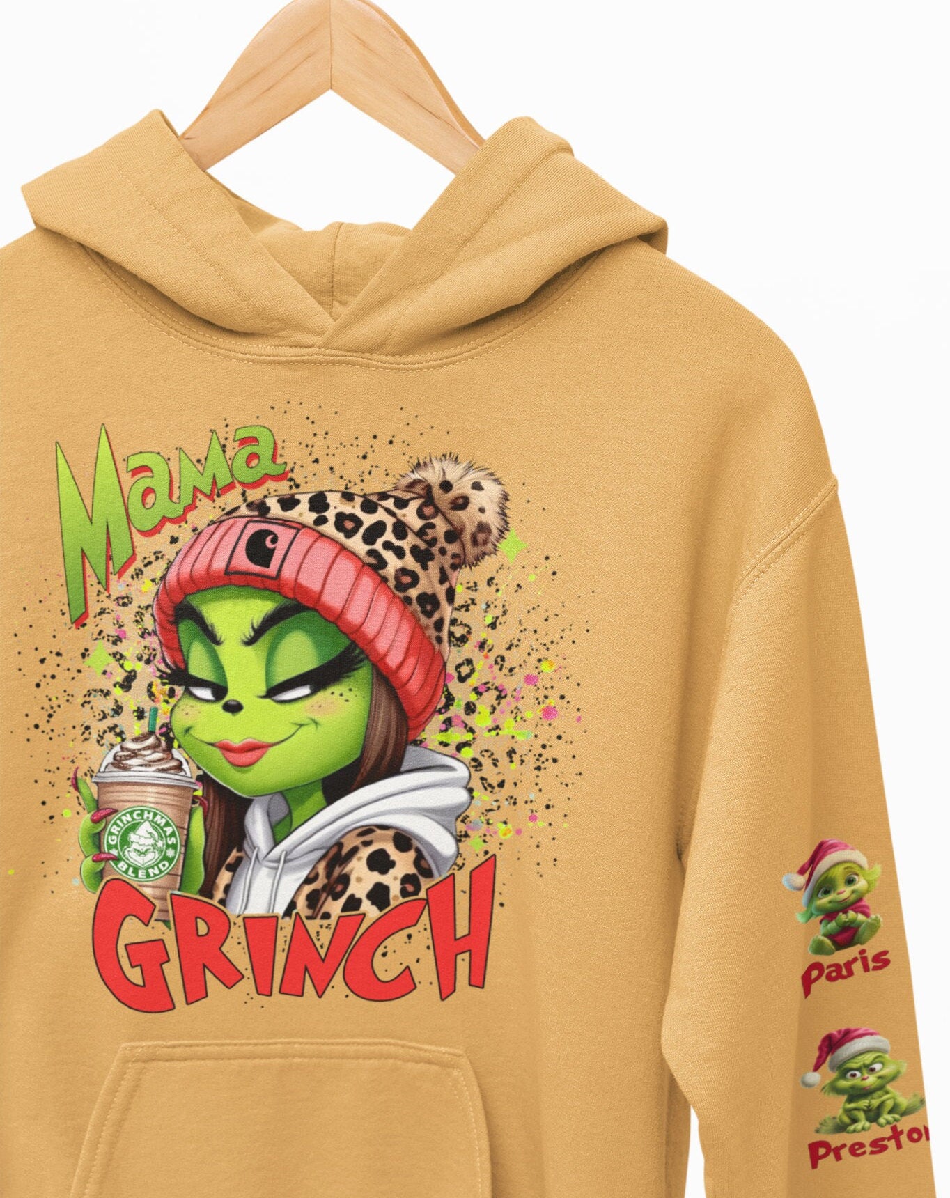 Mama Christmas Hoodie - personalized with babies and names