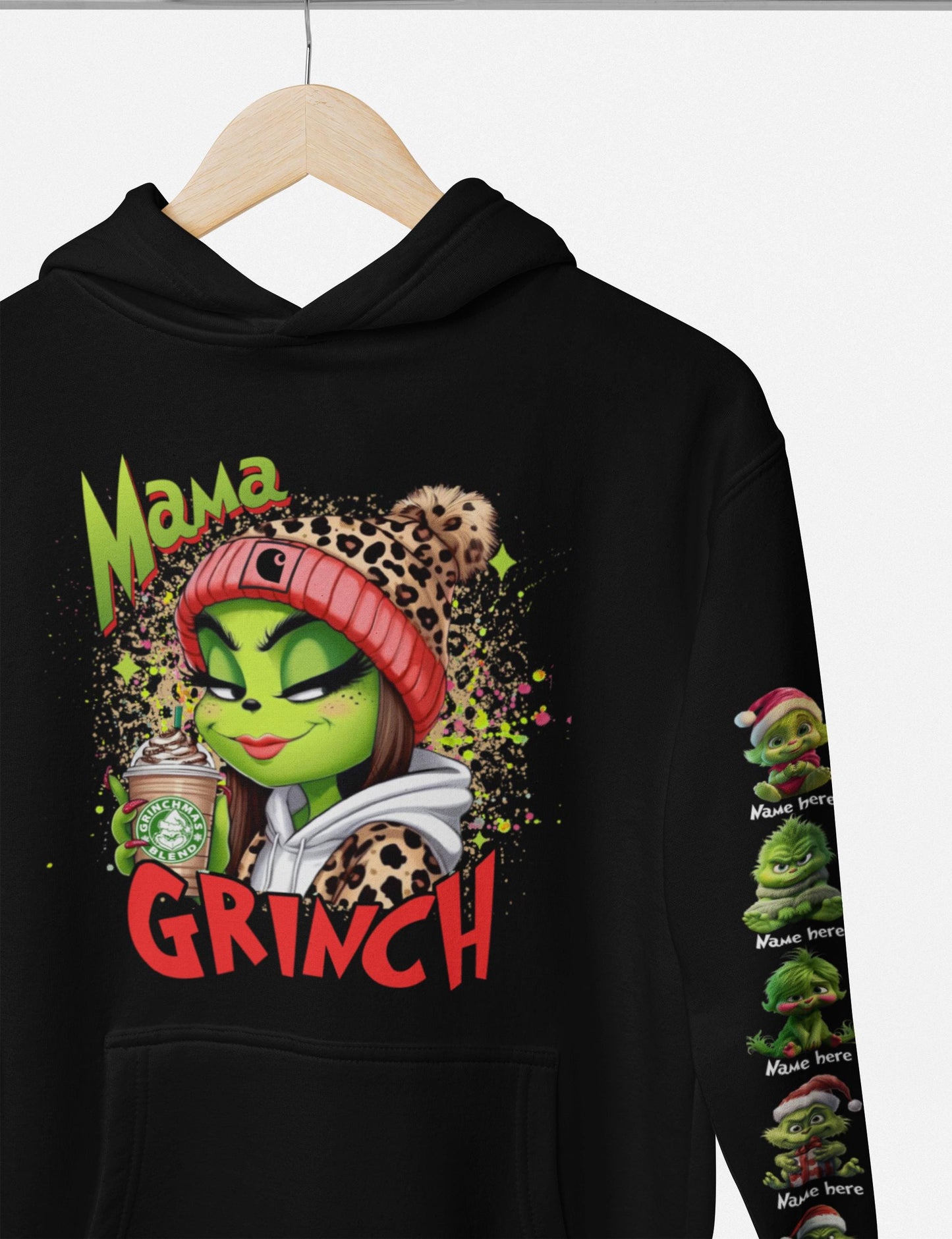 Mama Christmas Hoodie - personalized with babies and names