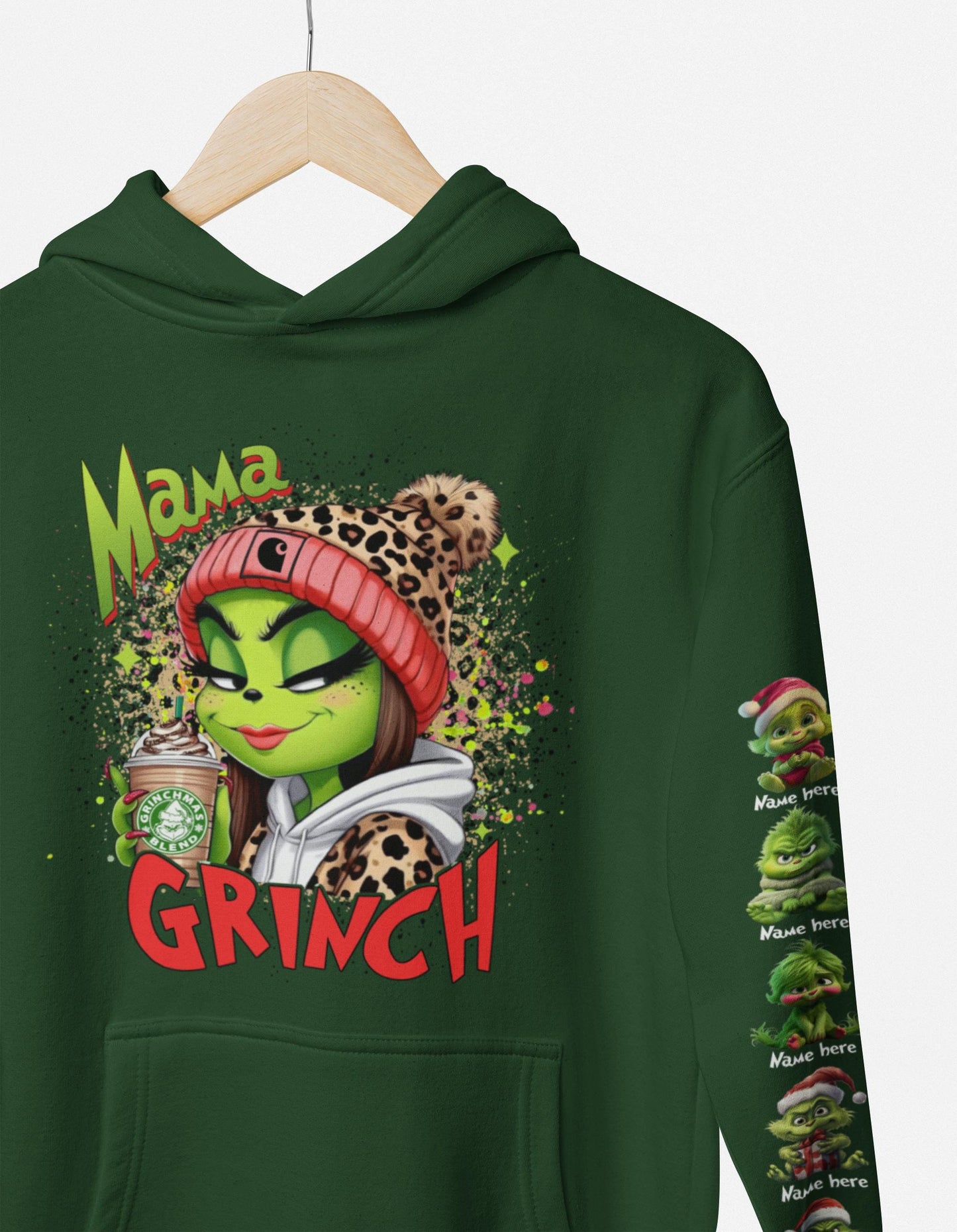 Mama Christmas Hoodie - personalized with babies and names