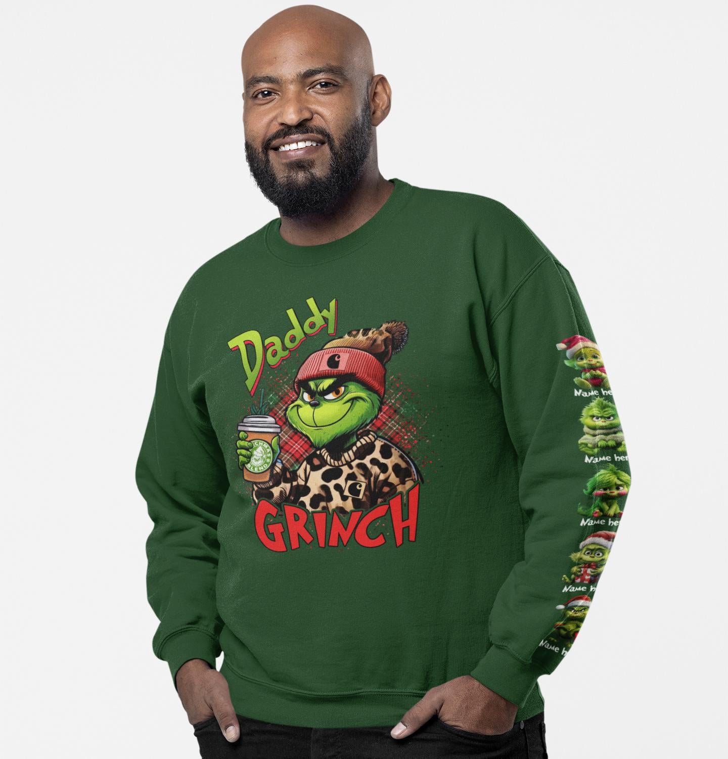 Daddy Christmas Crewneck Sweatshirt - personalized with babies and names