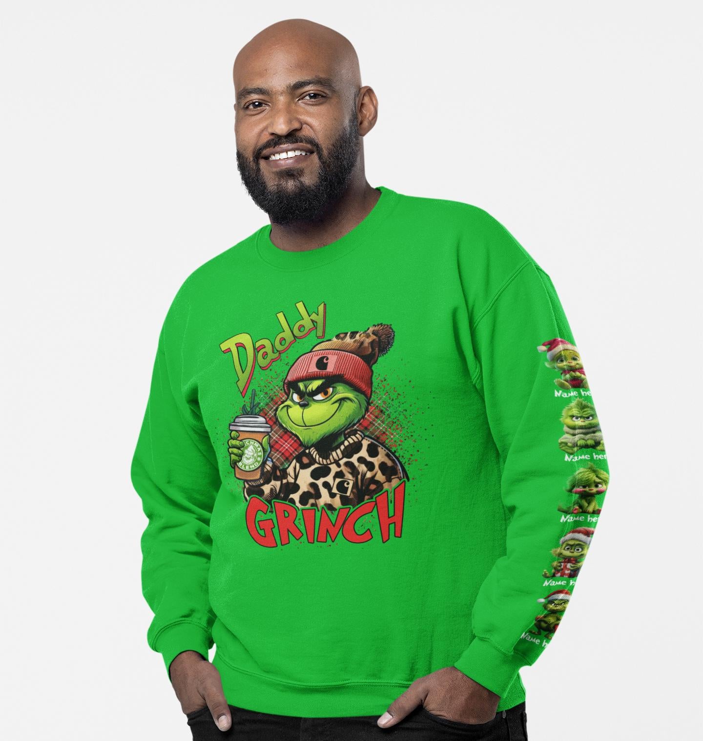Daddy Christmas Crewneck Sweatshirt - personalized with babies and names