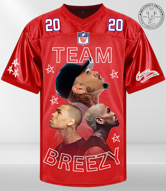 Team Breezy XX Fan Jersey – Red Limited Edition (S-3XL)