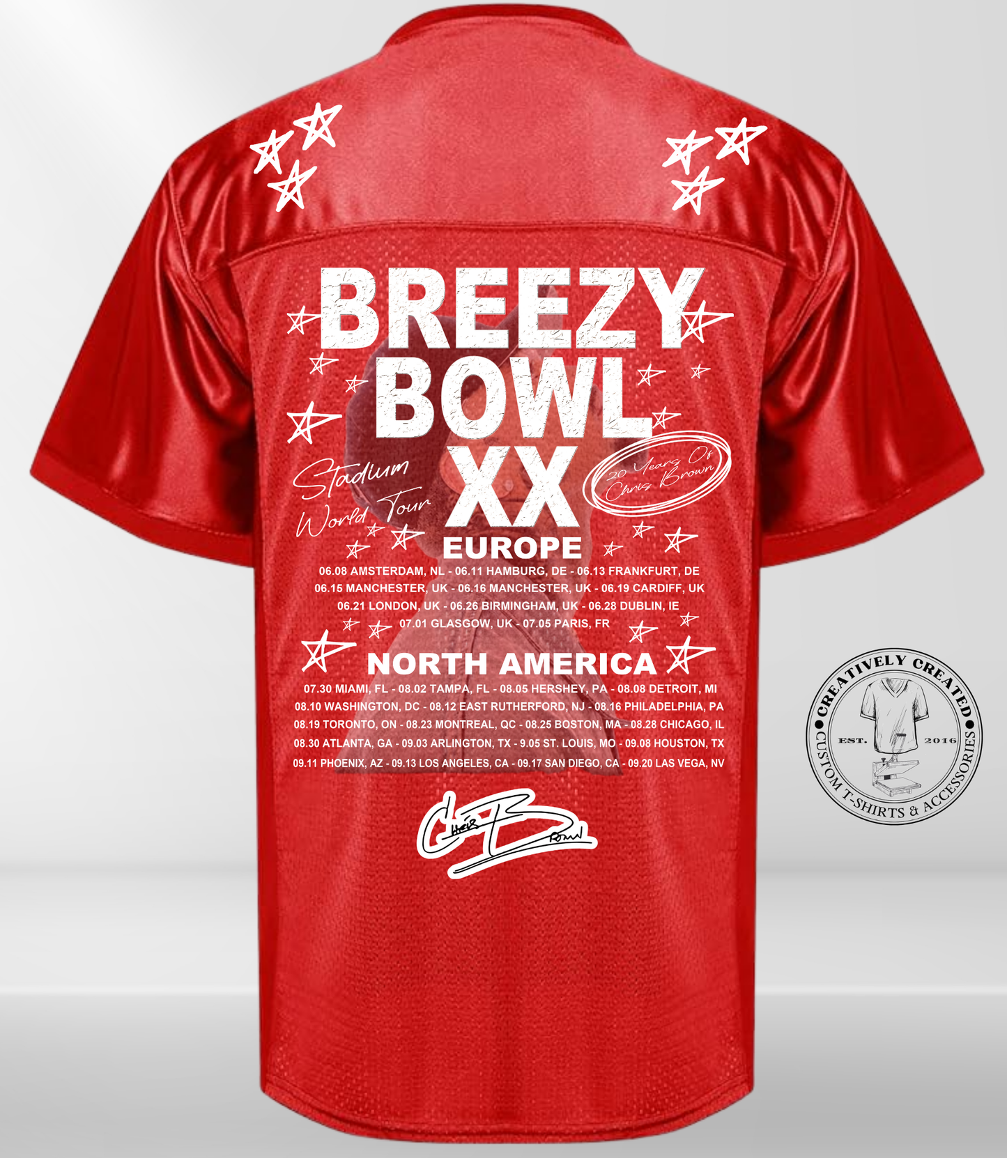 Team Breezy XX Fan Jersey – Red Limited Edition (S-3XL)