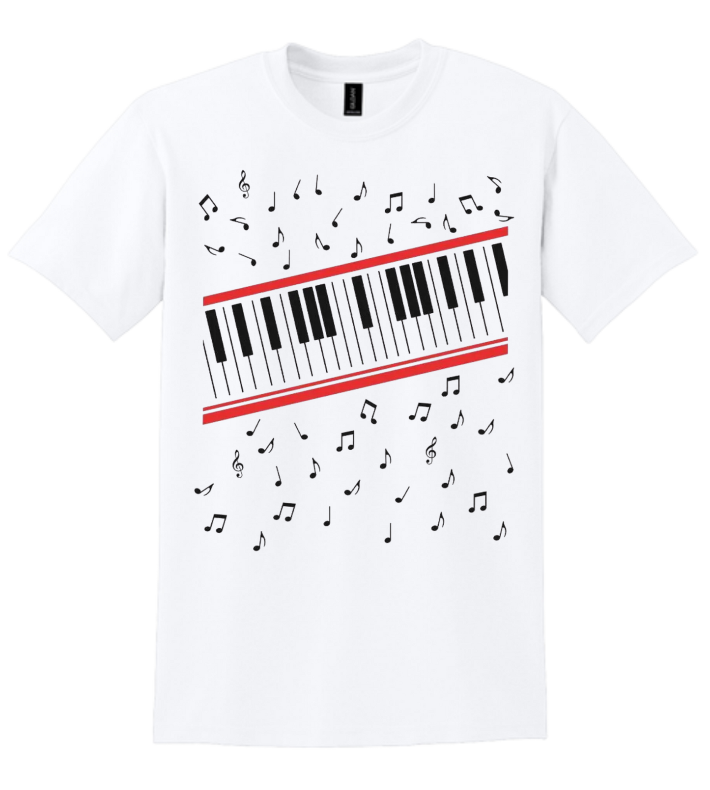 Inspired Piano Keys Graphic T-Shirt | Music Lover Tee | Concert Style Graphic Shirt