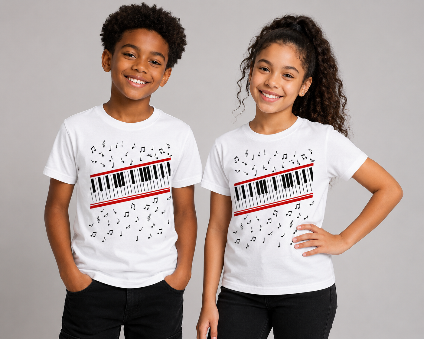 Inspired Piano Keys Graphic T-Shirt | Music Lover Tee | Concert Style Graphic Shirt