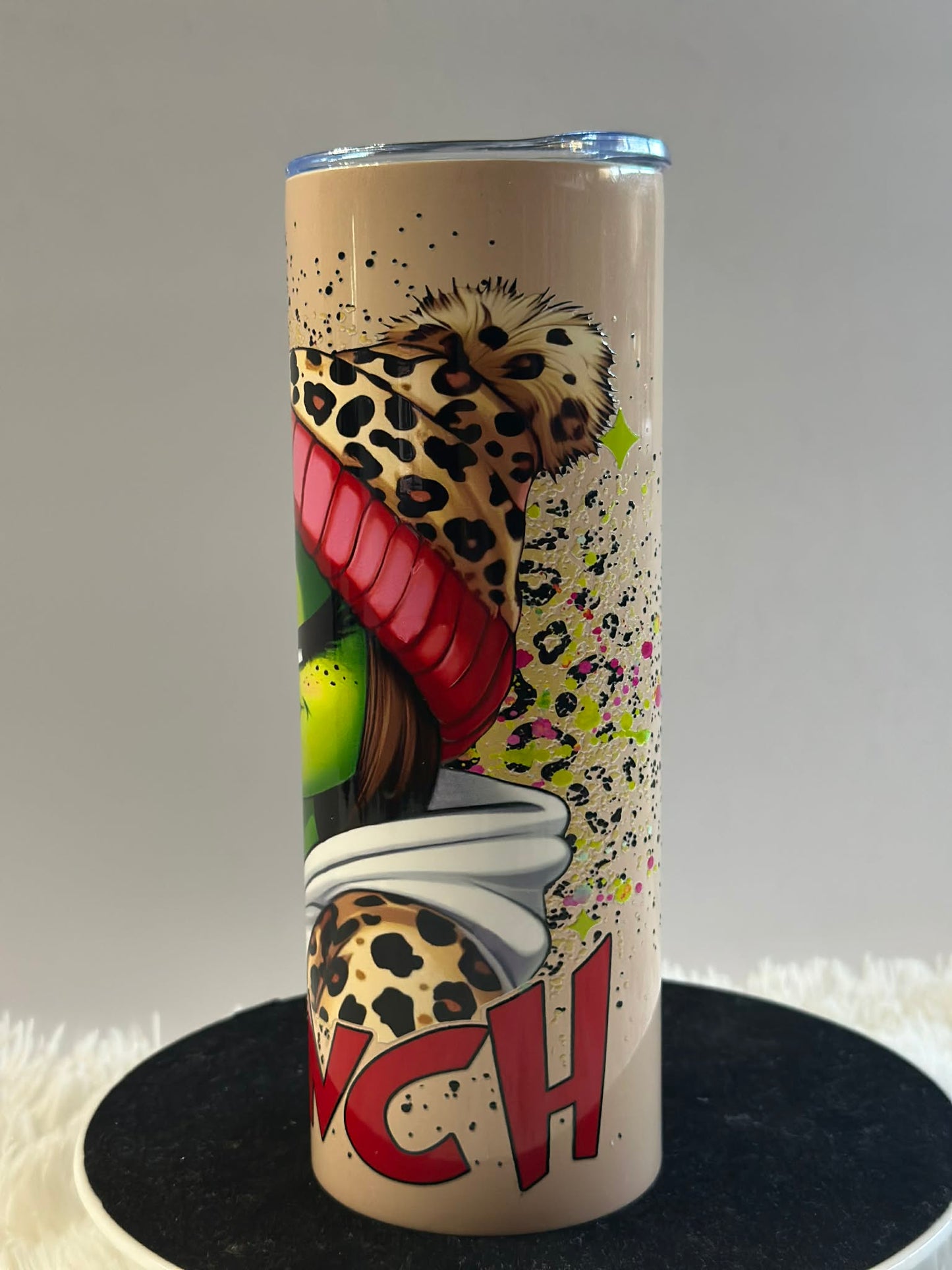 Mama Grinch Tumbler (20oz) | Raised DTF print | Stainless Steel