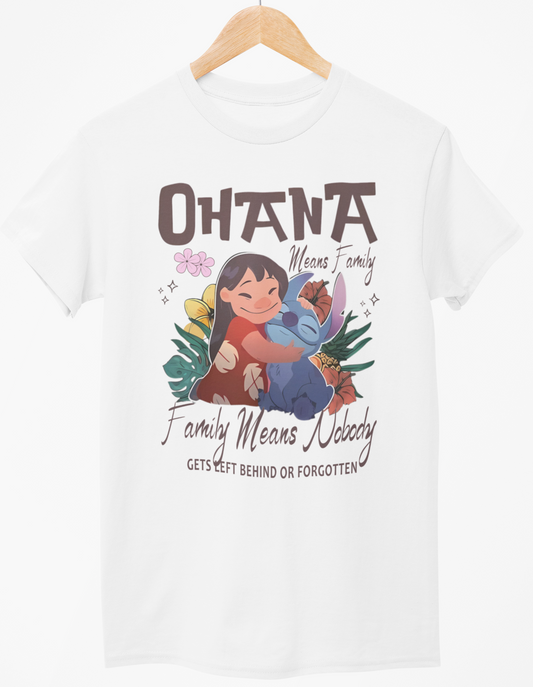 Ohana Means Family T-Shirt – Lilo & Stitch Inspired Design