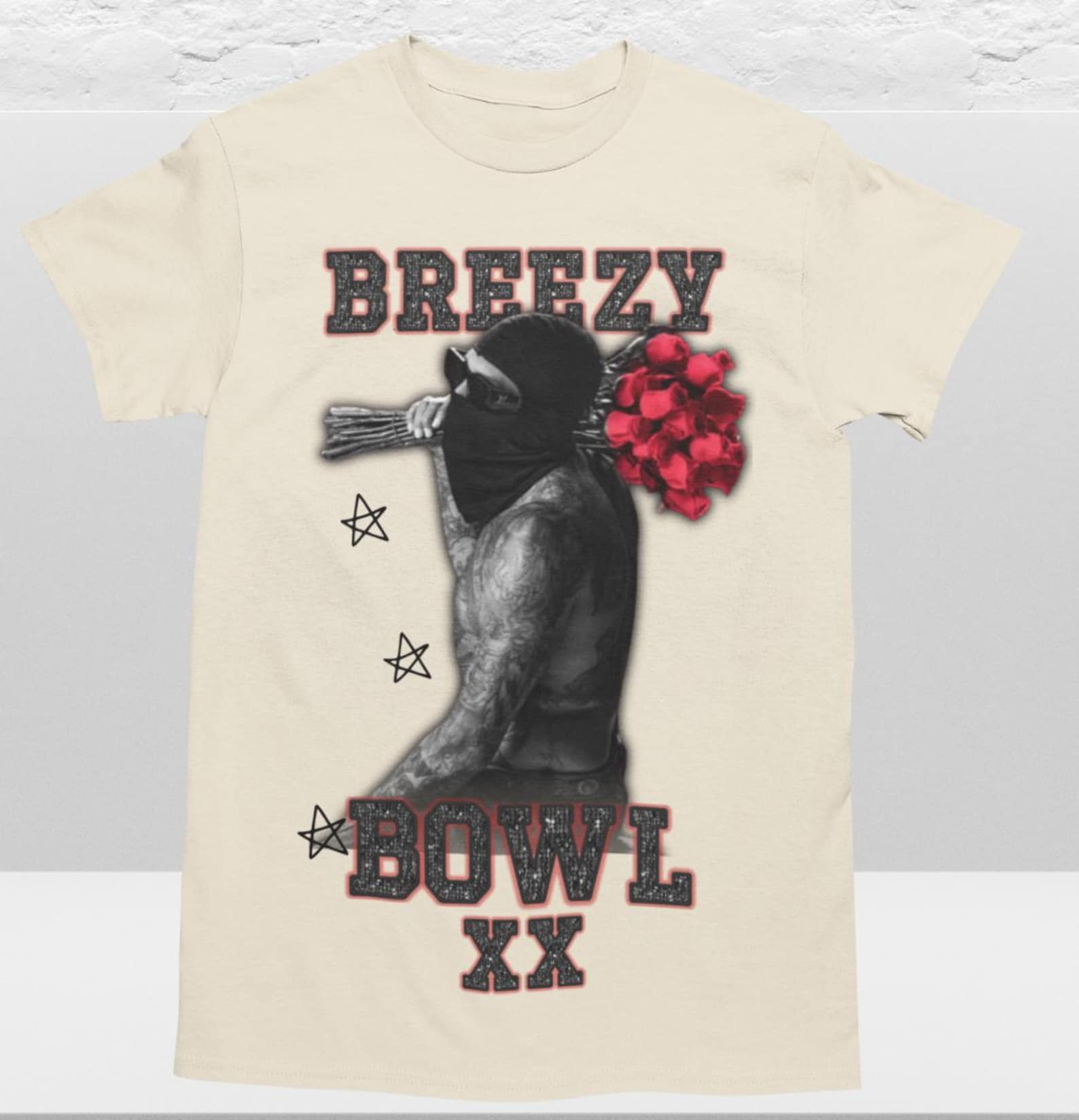 Chris Brown Rose Mask T-Shirt – Limited Edition