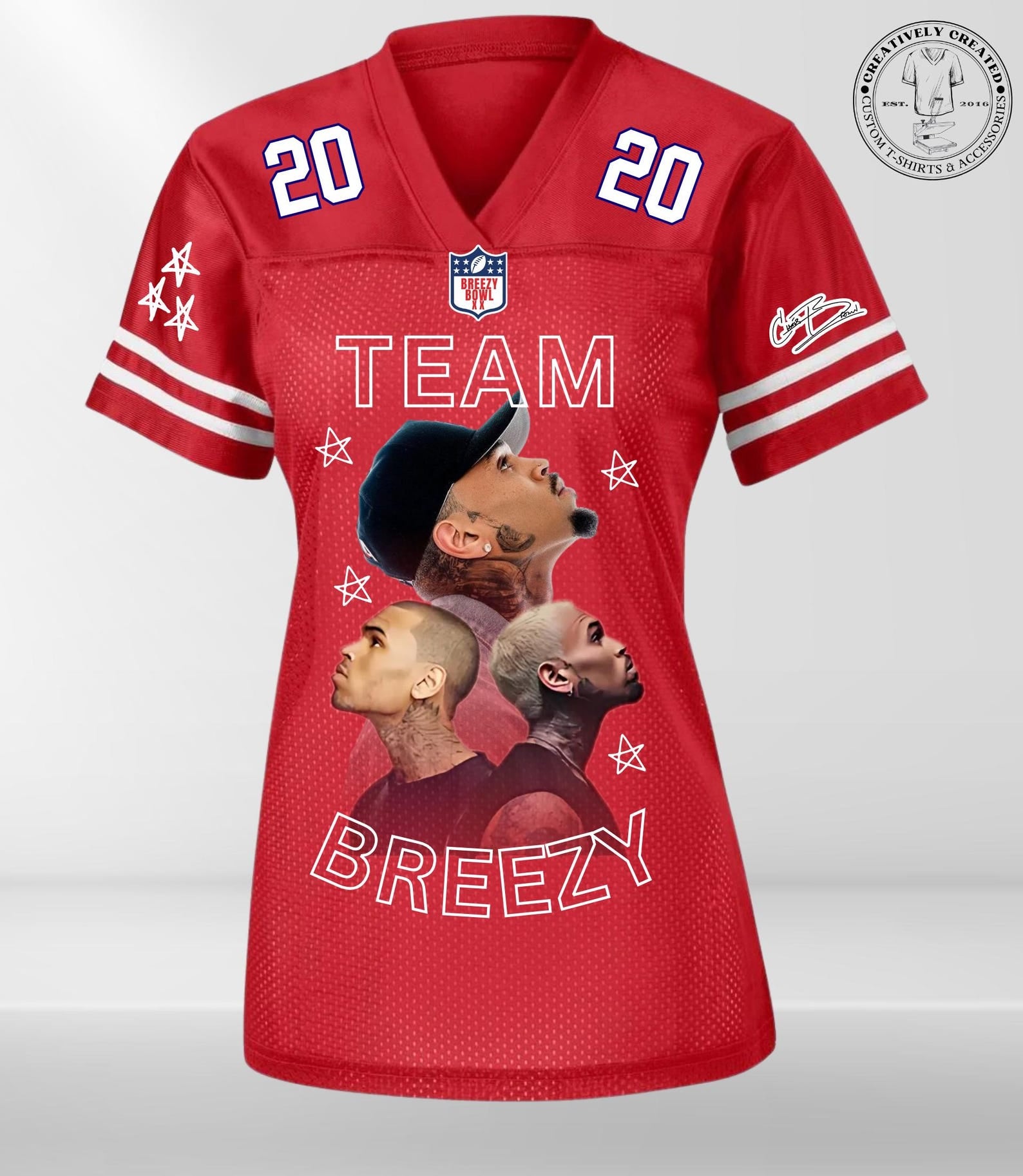 Team Breezy XX Fan Women's Jersey – Red Limited Edition (S-4XL)
