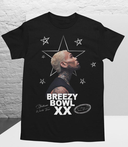 Breezy Bowl XX 2025 Chris Brown Tour T-Shirt – Limited Edition