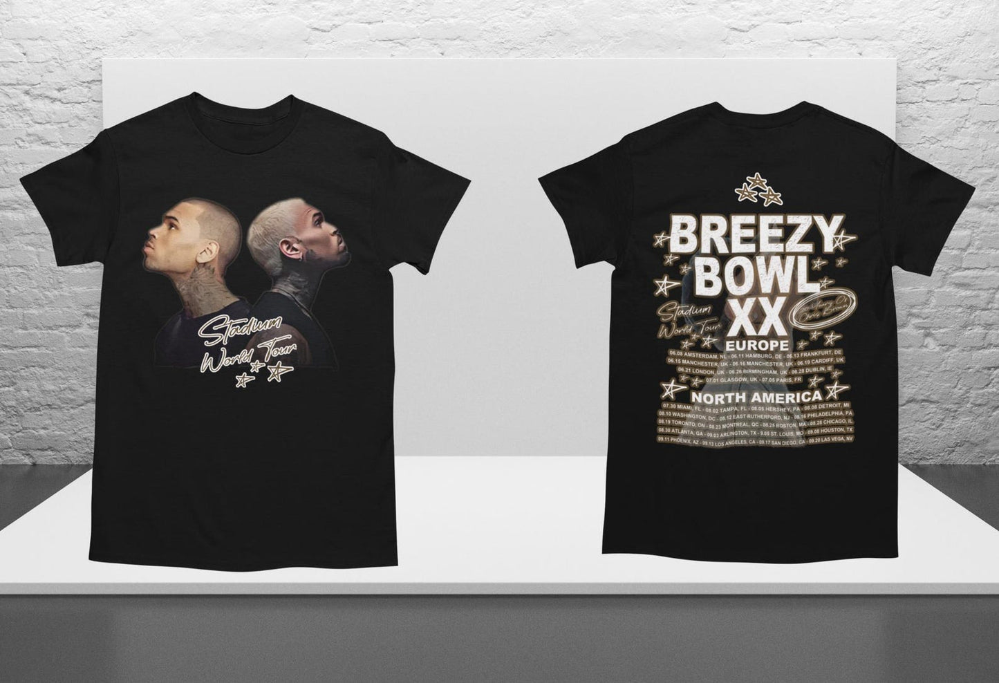 Chris Brown Breezy Bowl XX 2025 Stadium World Tour T-Shirt – 20th Anniversary Edition