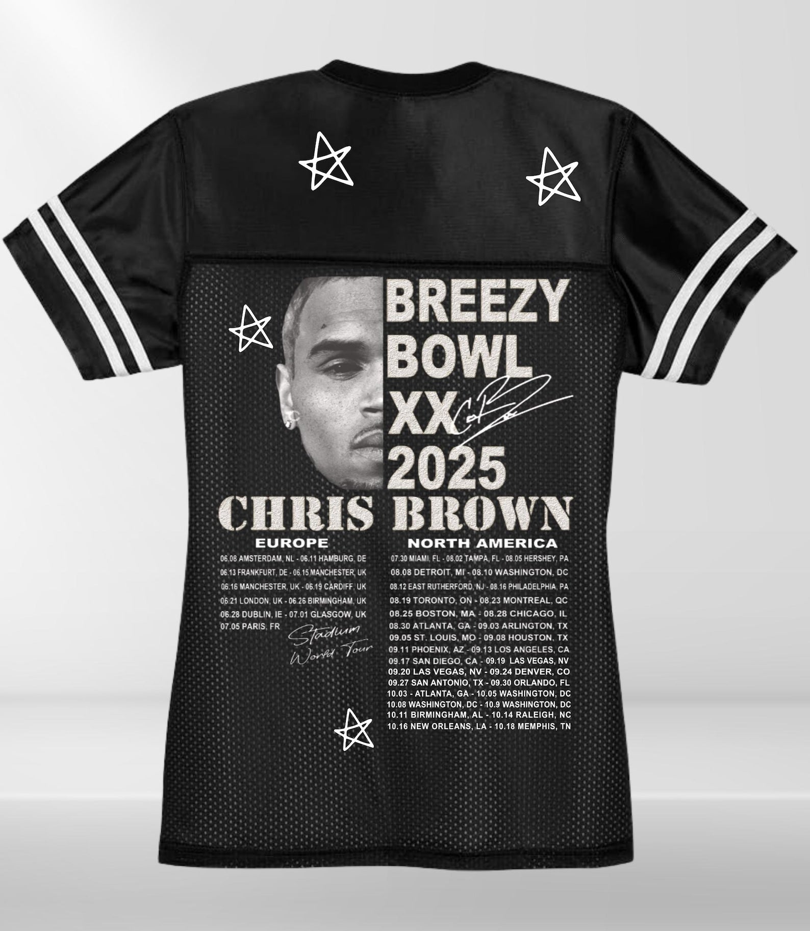 Women's Style Breezy Bowl XX Jersey – Limited Edition Concert Fan Gear – Creatively Created