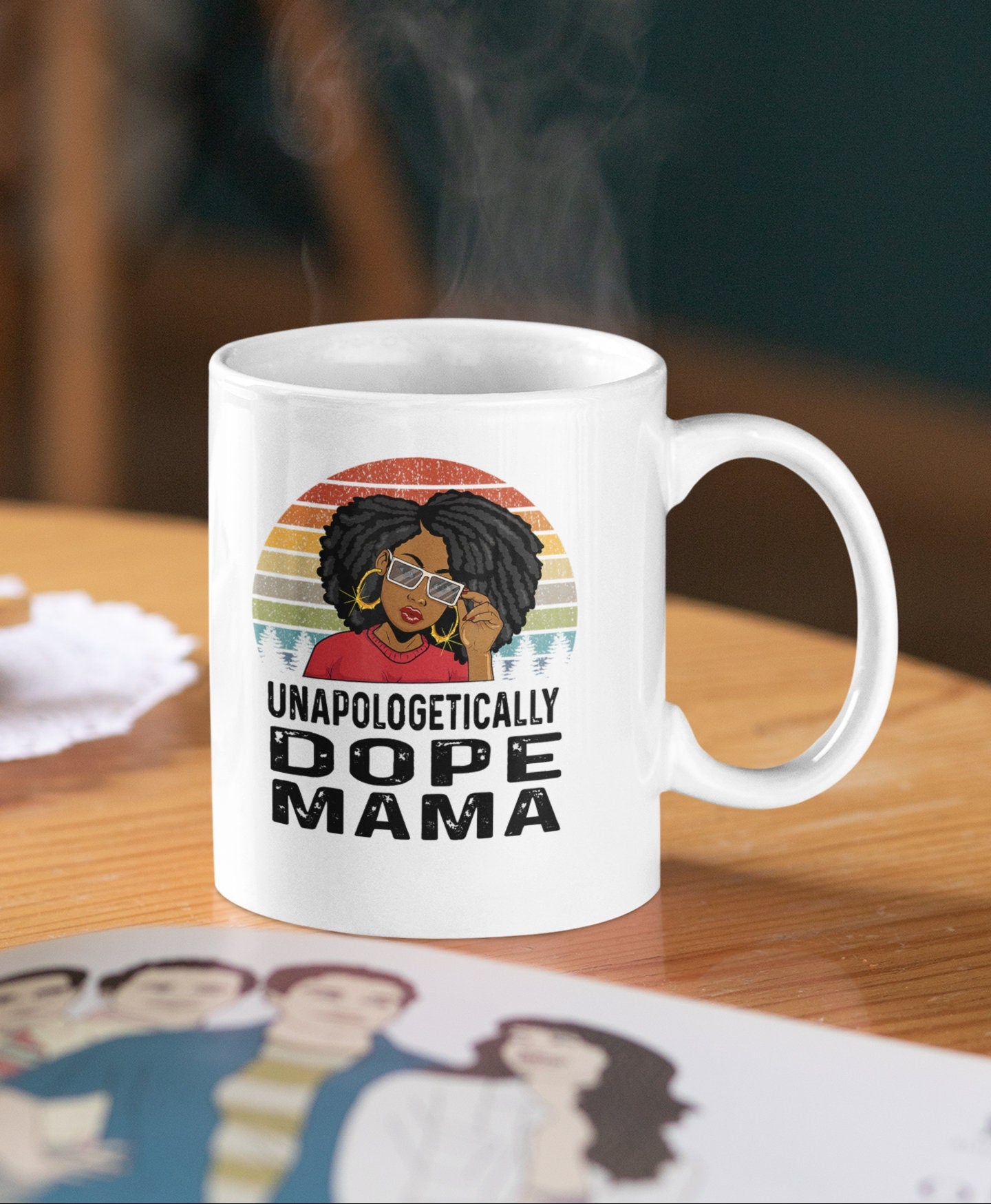 Unapologetically Dope Mama T-shirt and Mug Set