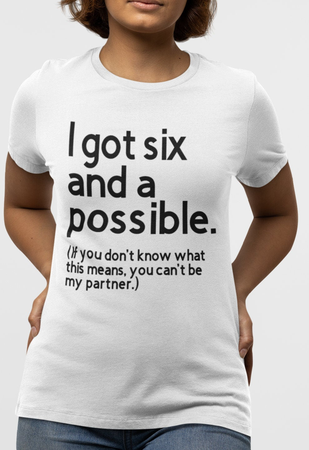 Spades - Six and A Possible T-Shirt/Spades T-Shirt/Game Night T-Shirt/Womens Fitted