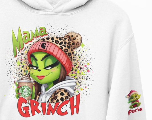Mama Christmas Hoodie - personalized with babies and names