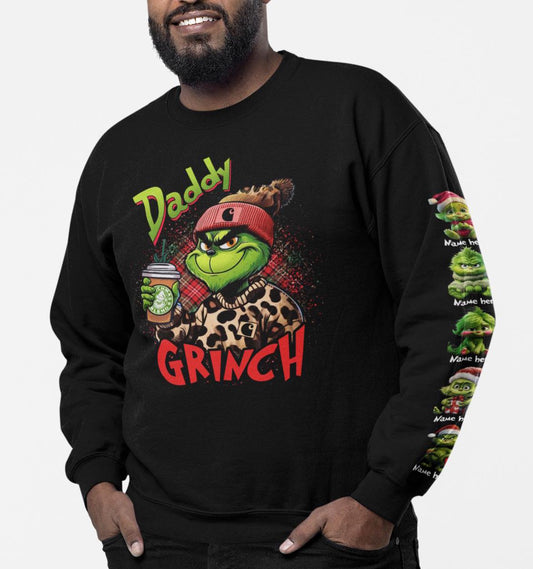 Daddy Christmas Crewneck Sweatshirt - personalized with babies and names