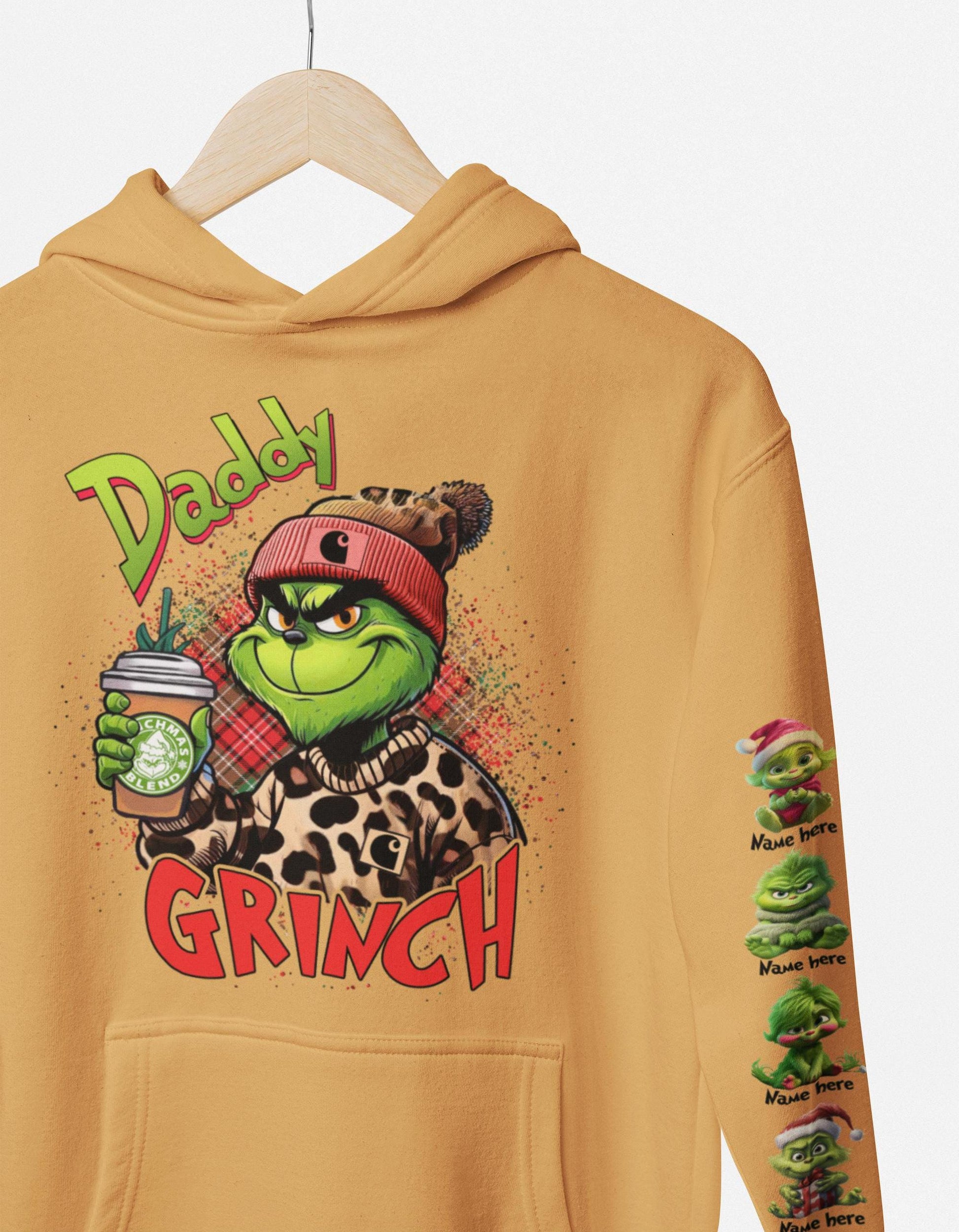 Daddy Christmas Hoodie - personalized with images and names