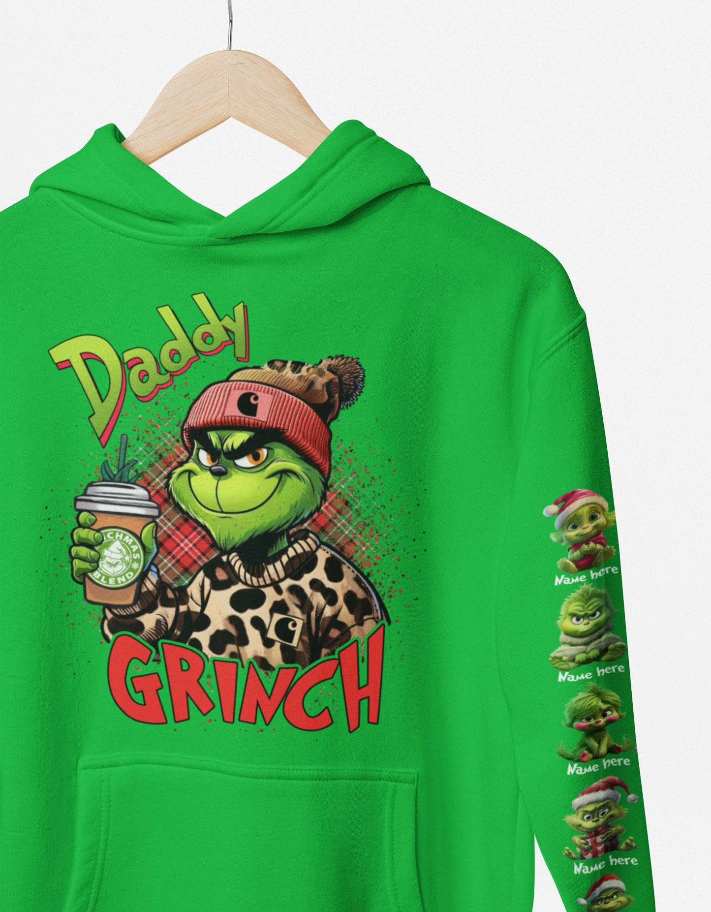 Daddy Christmas Hoodie - personalized with images and names