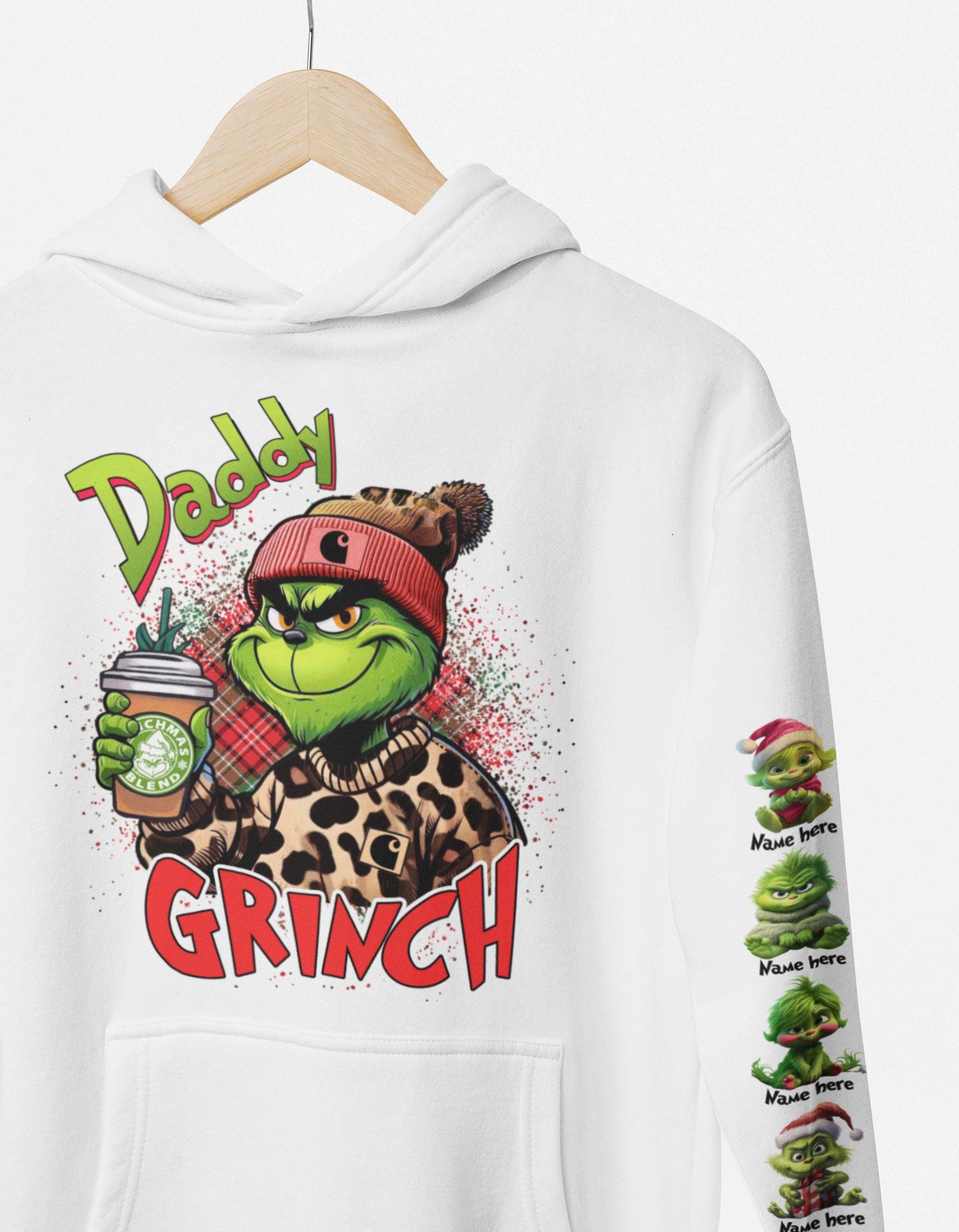 Daddy Christmas Hoodie - personalized with images and names