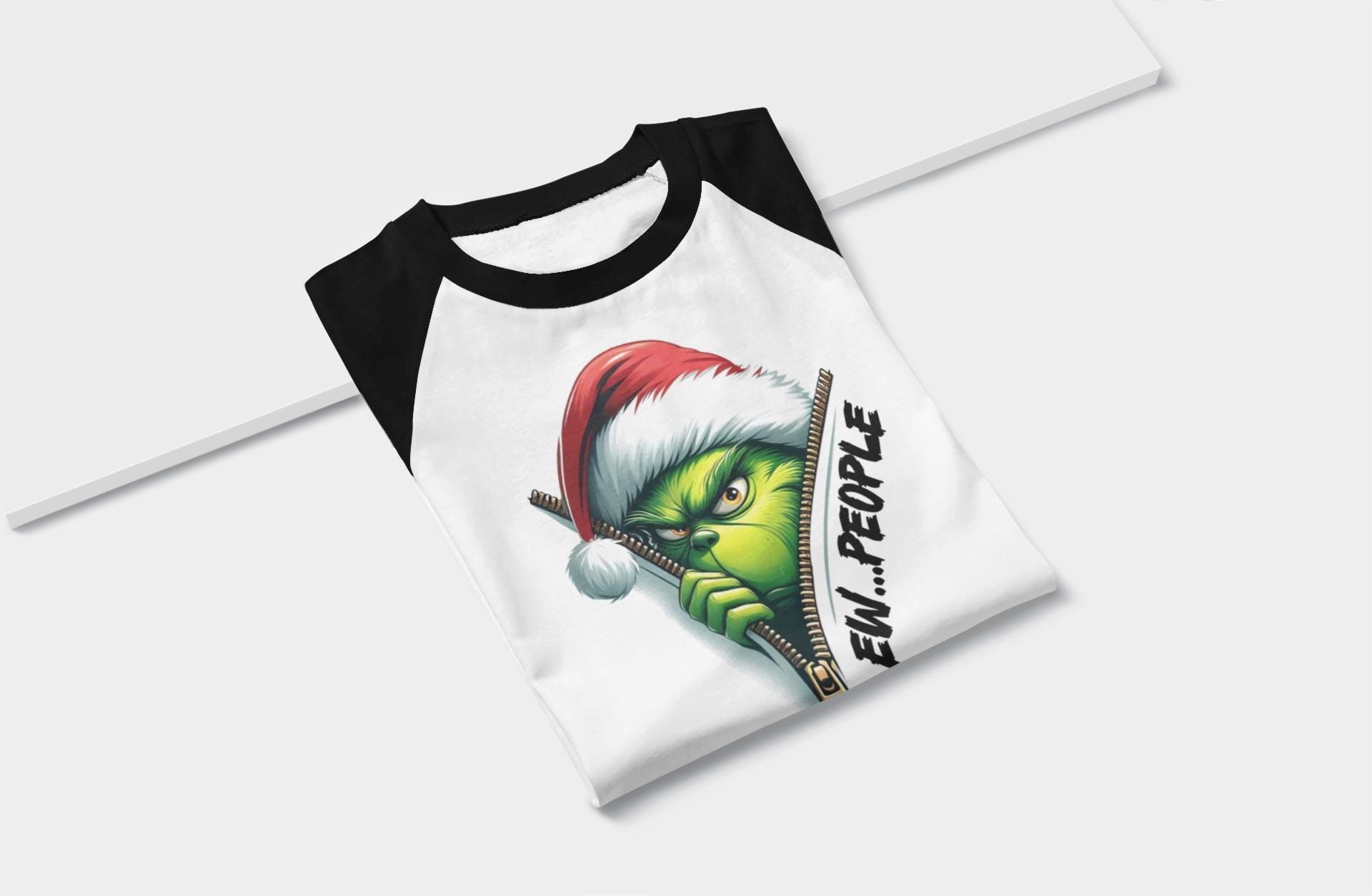 Ew... People - Holiday Raglan T-Shirt/Christmas Sale/Christmas T-shirt/Limited Quanities Available