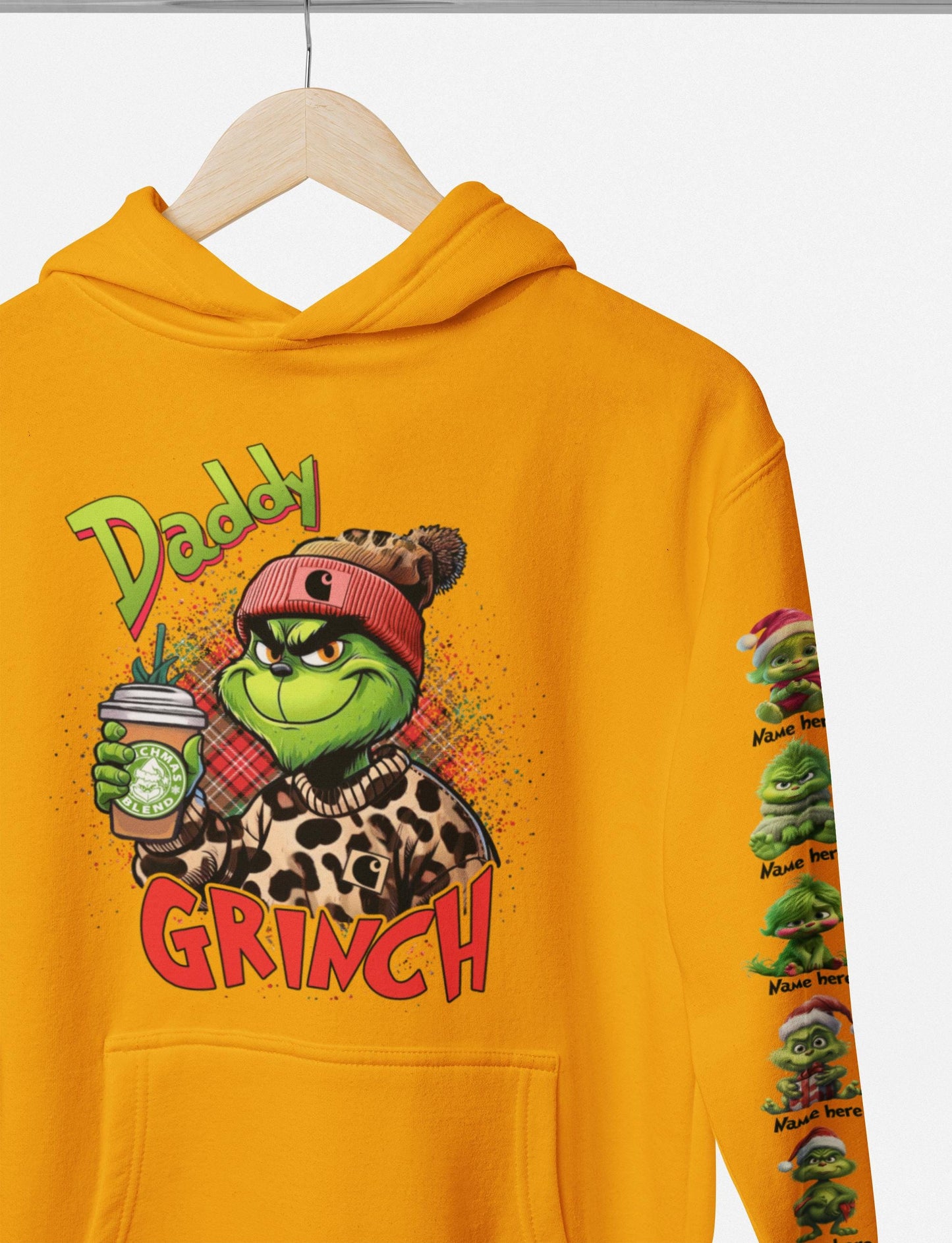 Daddy Christmas Hoodie - personalized with images and names