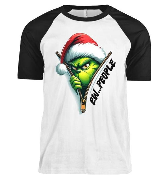 Ew... People - Holiday Raglan T-Shirt/Christmas Sale/Christmas T-shirt/Limited Quanities Available