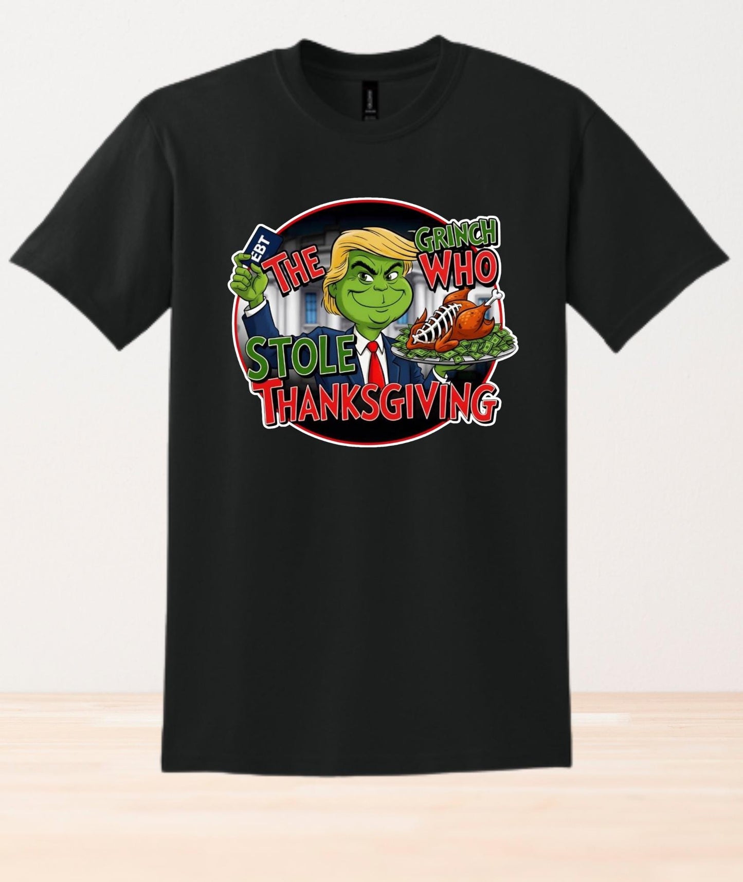 The Grinch Who Stole Thanksgiving Shirt | Funny Holiday Tee | Trending Christmas Hoodie & Sweatshirt | Various Colors