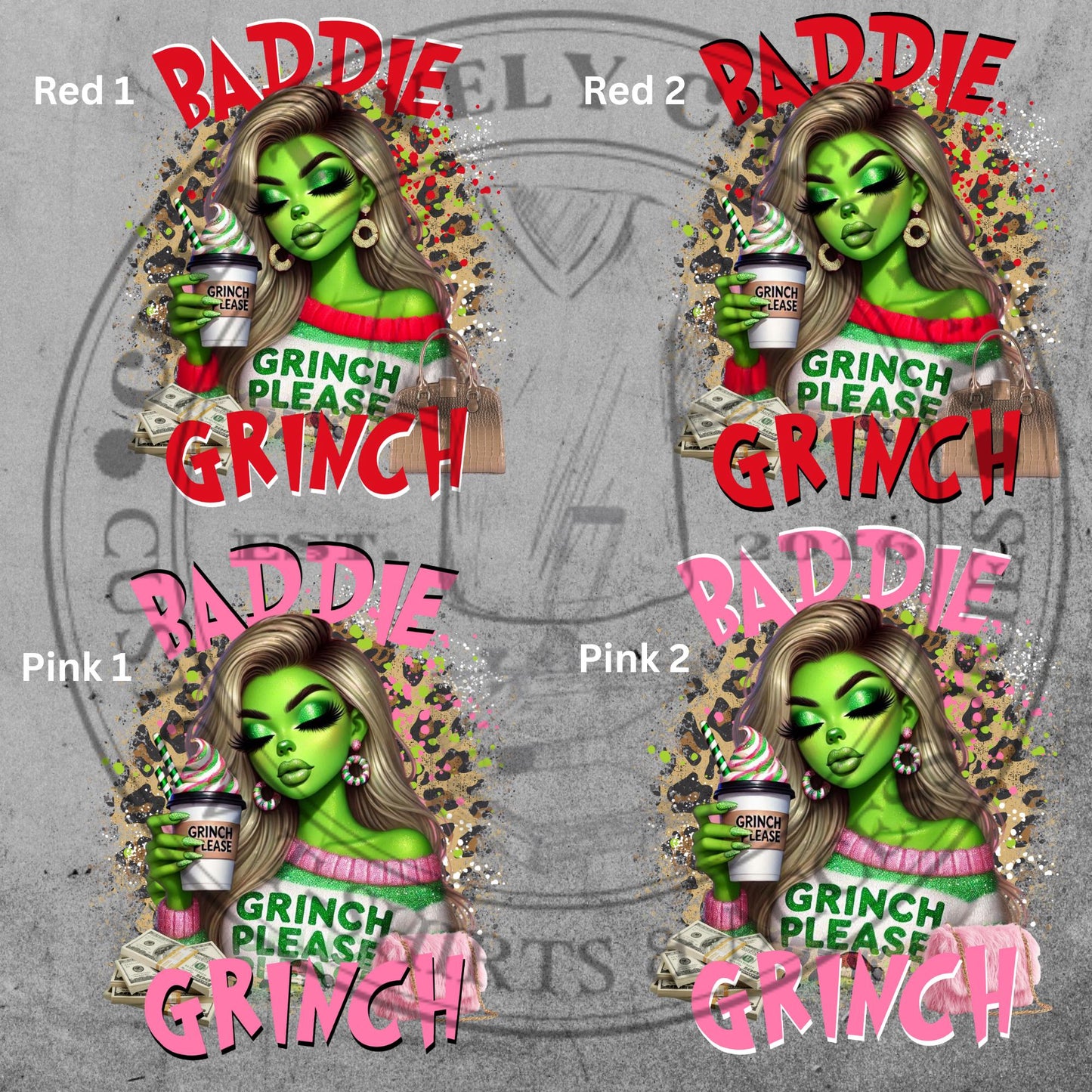 Baddie Grinch Sweatshirt – “Grinch Please” Holiday Crewneck