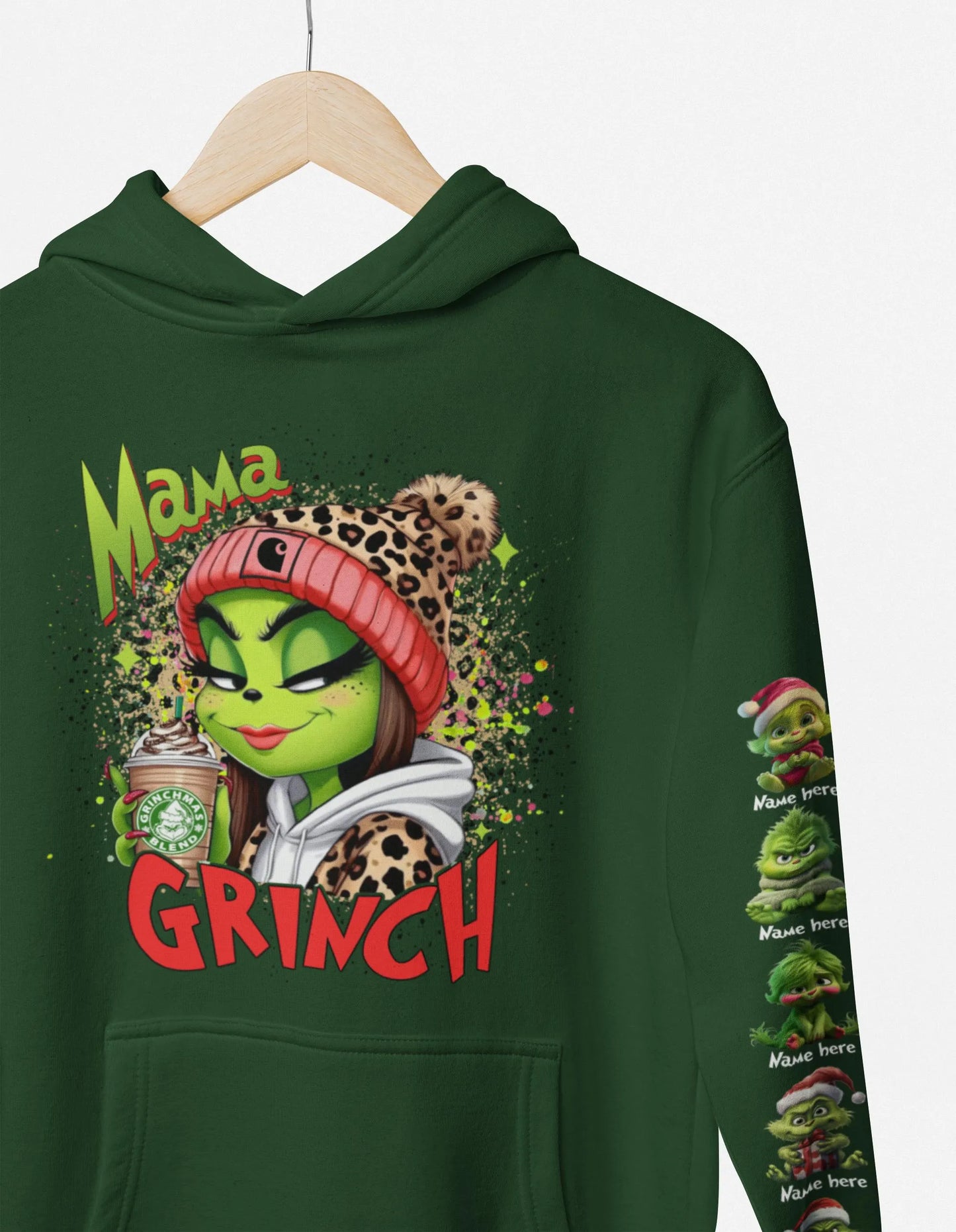 Mama Christmas Hoodie - personalized with babies and names