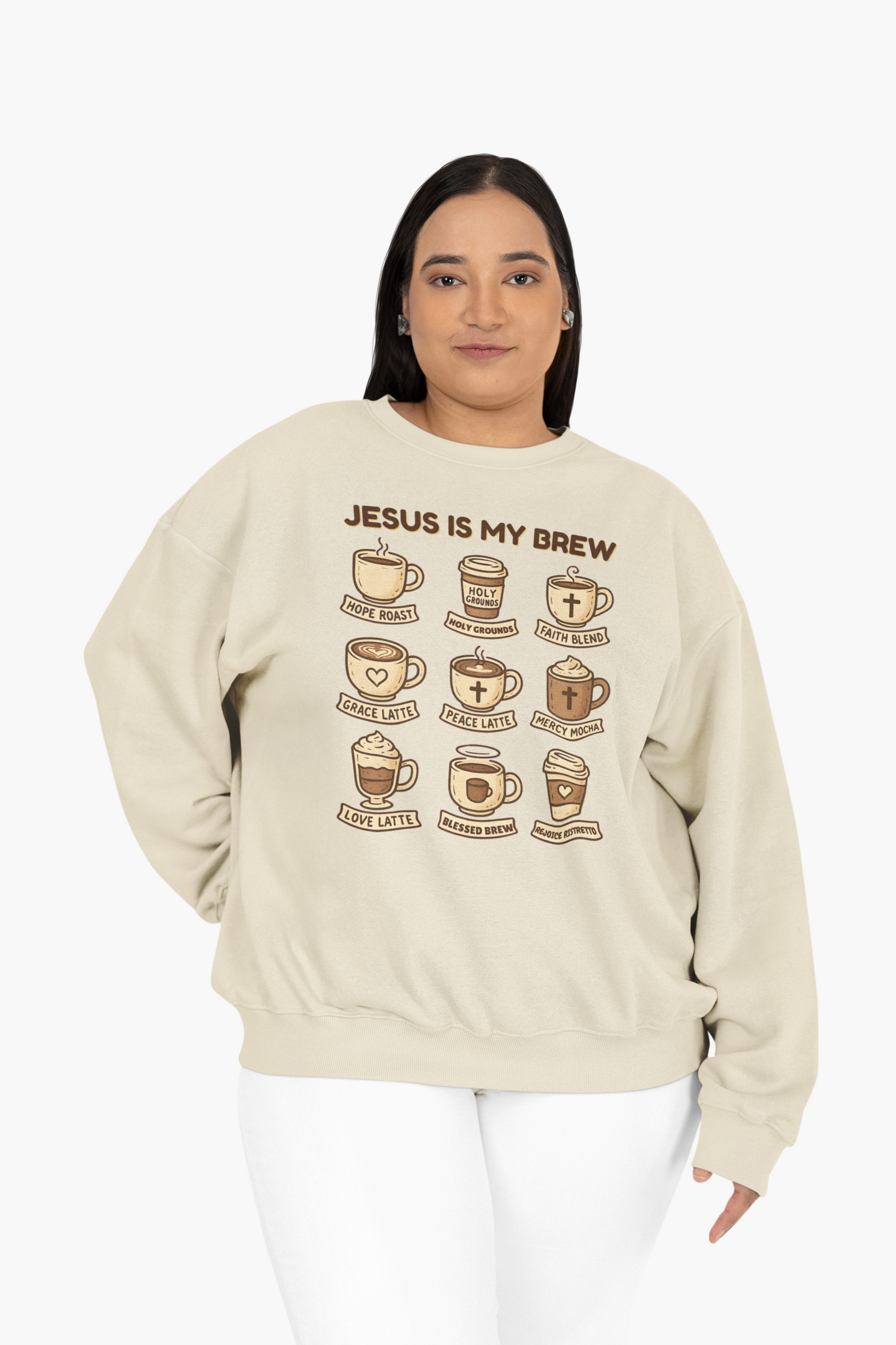Jesus Is My Brew – Faith & Coffee Hoodie, Sweatshirt, or Tee