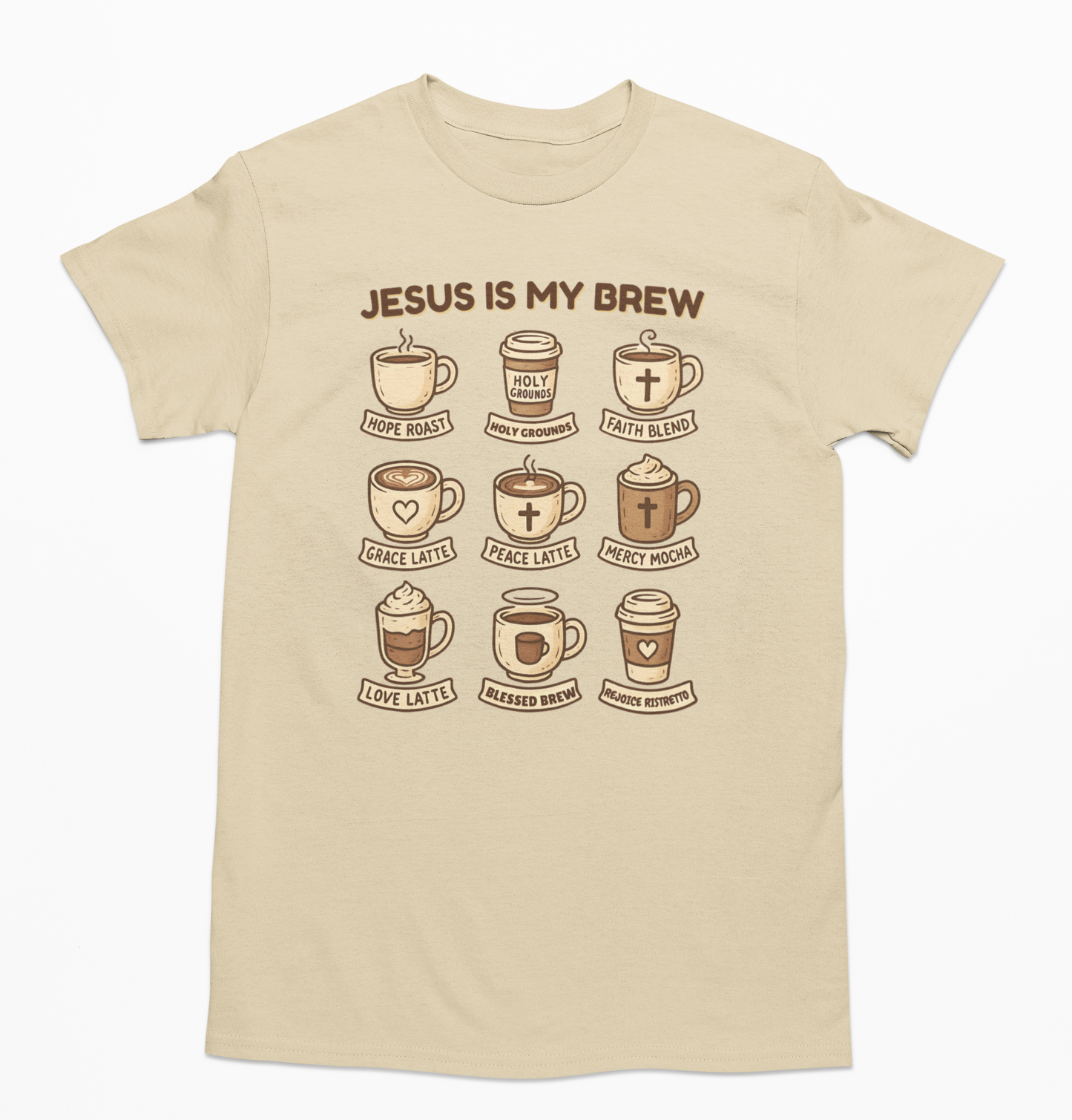 Jesus Is My Brew – Faith & Coffee Hoodie, Sweatshirt, or Tee